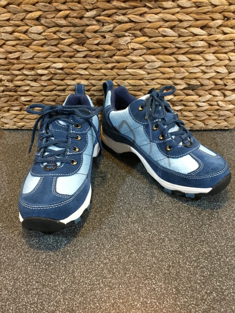L.L. Bean Blue Suede and Light Blue Waterproof & Insulated Sneakers